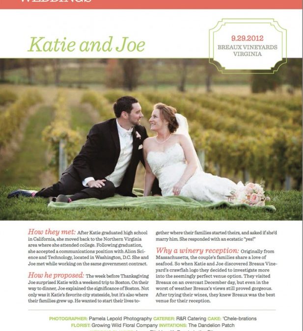 Winery Wedding Magazine – Published Again