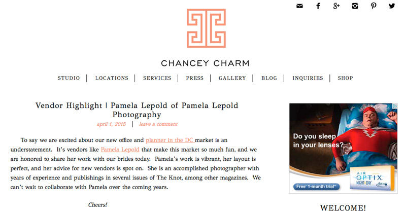 Featured on Chancey Charm